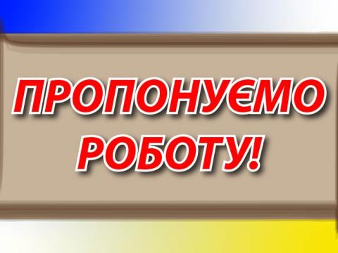 ПРОПОНУЄМО РОБОТУ